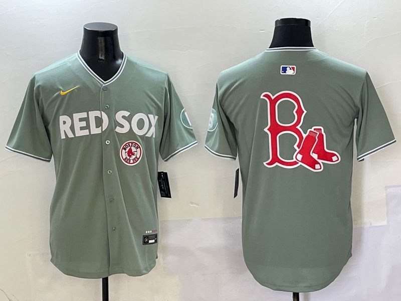 Men Boston Red Sox Blank Green Joint Name Game Nike 2025 MLB Jersey style 8->new york yankees->MLB Jersey
